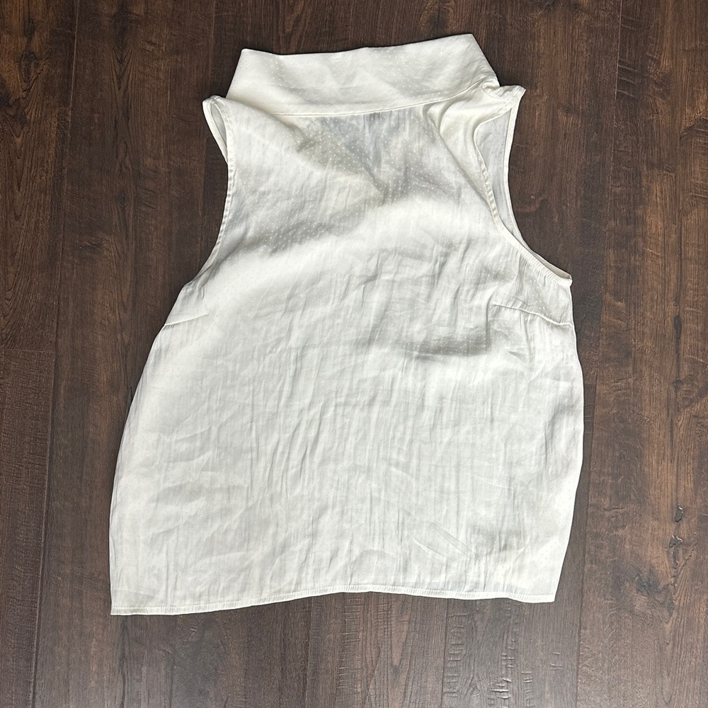 Forever 21 Cream High-Neck Tank Top #A33